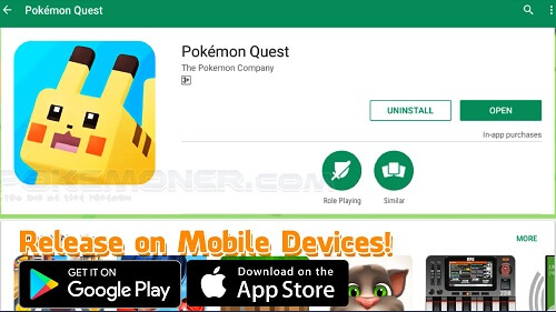 Pokemon Quest for Android, iOS