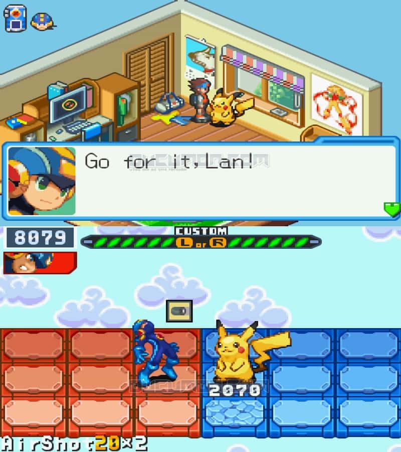 Mega Man Battle Network 6 VS Pikachu 
