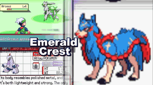 Pokemon Emerald Crest cover is made by Ducumon