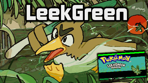 Pokemon Leek Green
