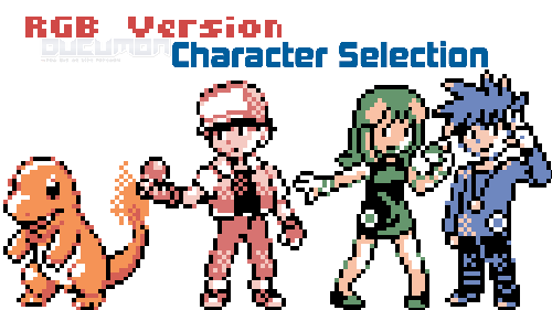 Pokemon RGB Character Selection