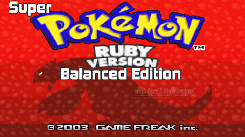 Super Pokemon Ruby Balanced Edition
