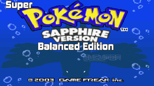 Super Pokemon Sapphire Balanced Edition