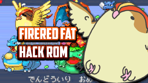 Pokemon Firered Fat Hack ROM cover is made by Ducumon