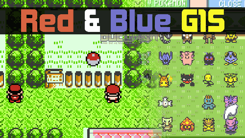 Pokemon Red G1S & Blue G1S cover is made by Ducumon
