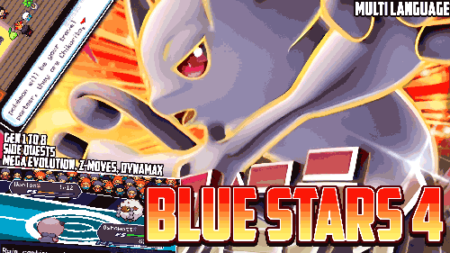 Pokemon Blue Stars 4 cover is  made by Ducumon