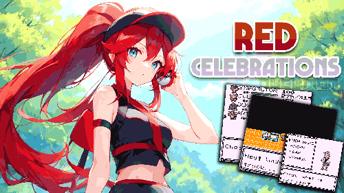 Pokemon Red Celebrations cover is made by Ducumon