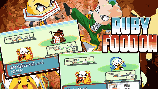 Pokemon Foodon Ruby cover is made by Ducumon