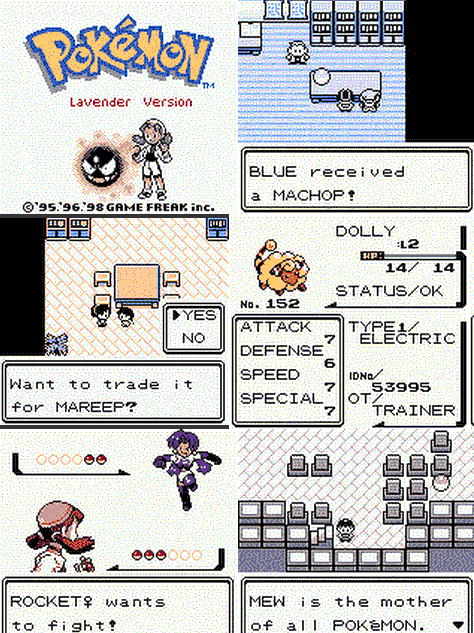 Pokemon Lavender screenshots