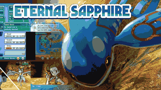 Pokemon Eternal Sapphire cover is made by Ducumon