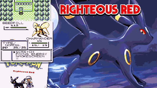 Pokemon Righteous Red cover is made by Ducumon